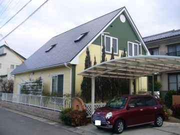 大阪市此花区で外壁塗装が美しく仕上がりました！大阪での屋根・外壁塗装は住まいるペイントにお任せください！高品質な塗装工事をお求め安い価格にてご提供致します！