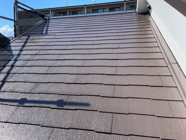 屋根　上塗り完了