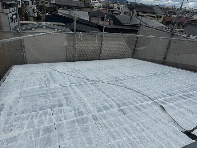 屋根 下塗り完了
