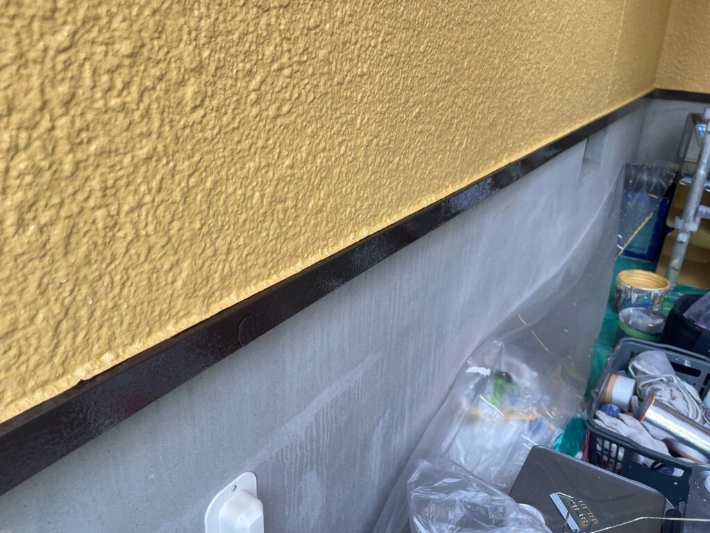 水切り 付帯部 塗装完了