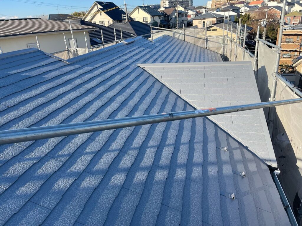 屋根 上塗り完了