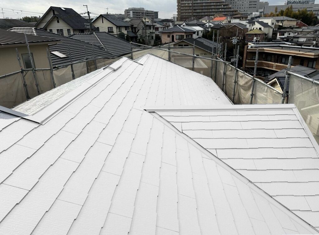 屋根 下塗り2回目完了