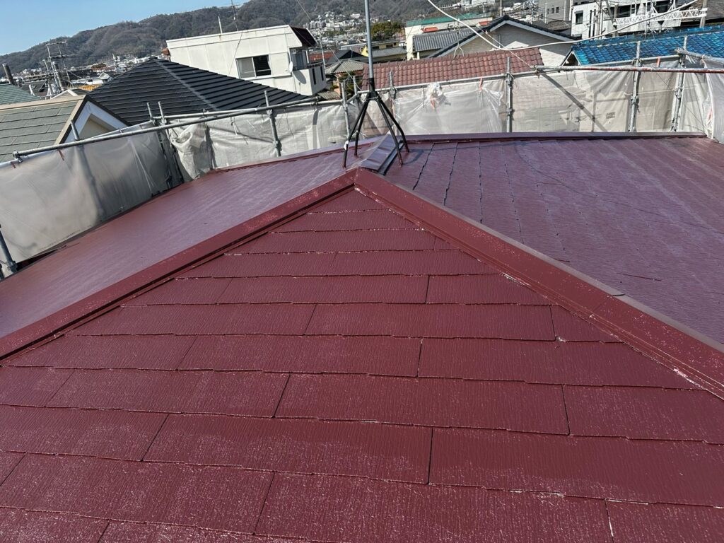 屋根 中塗り完了