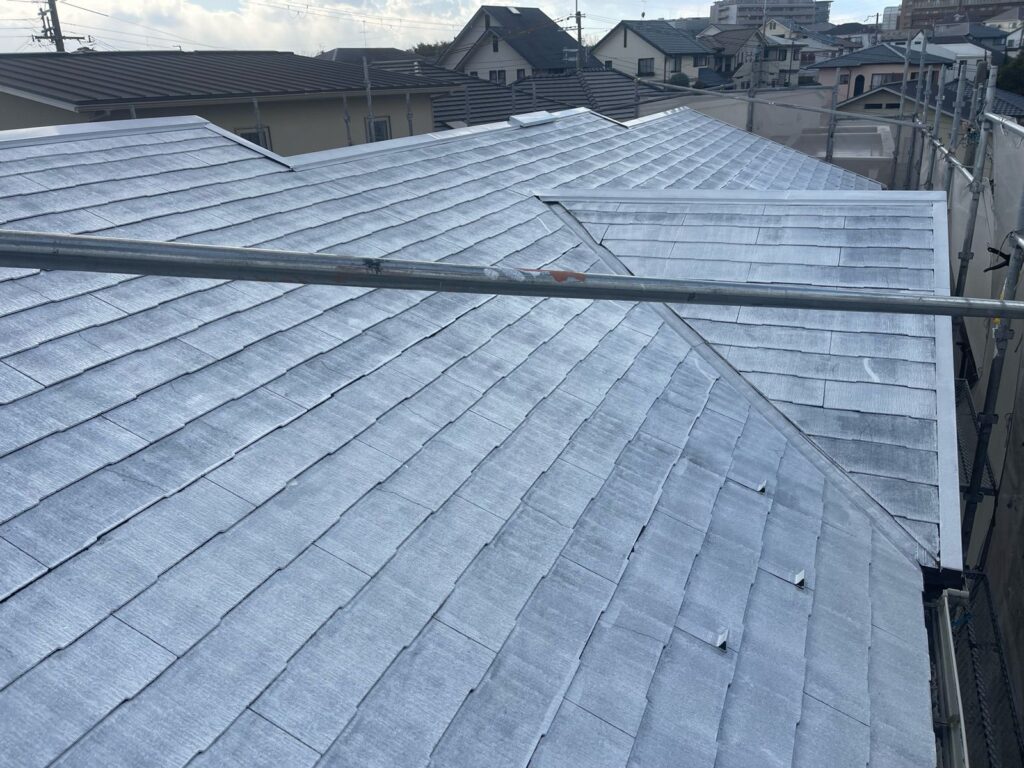 屋根 1回目下塗り完了