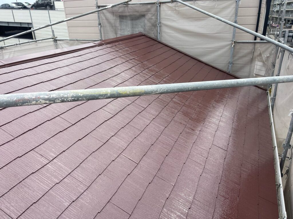 屋根 上塗り完了