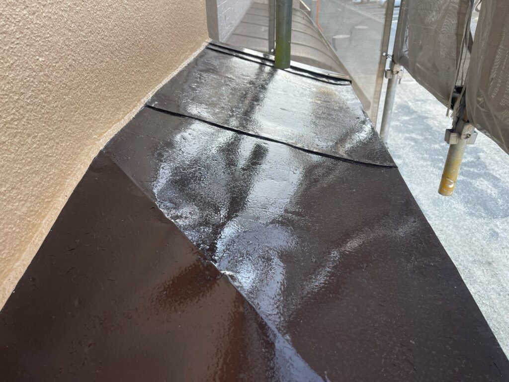 庇 付帯部 塗装完了