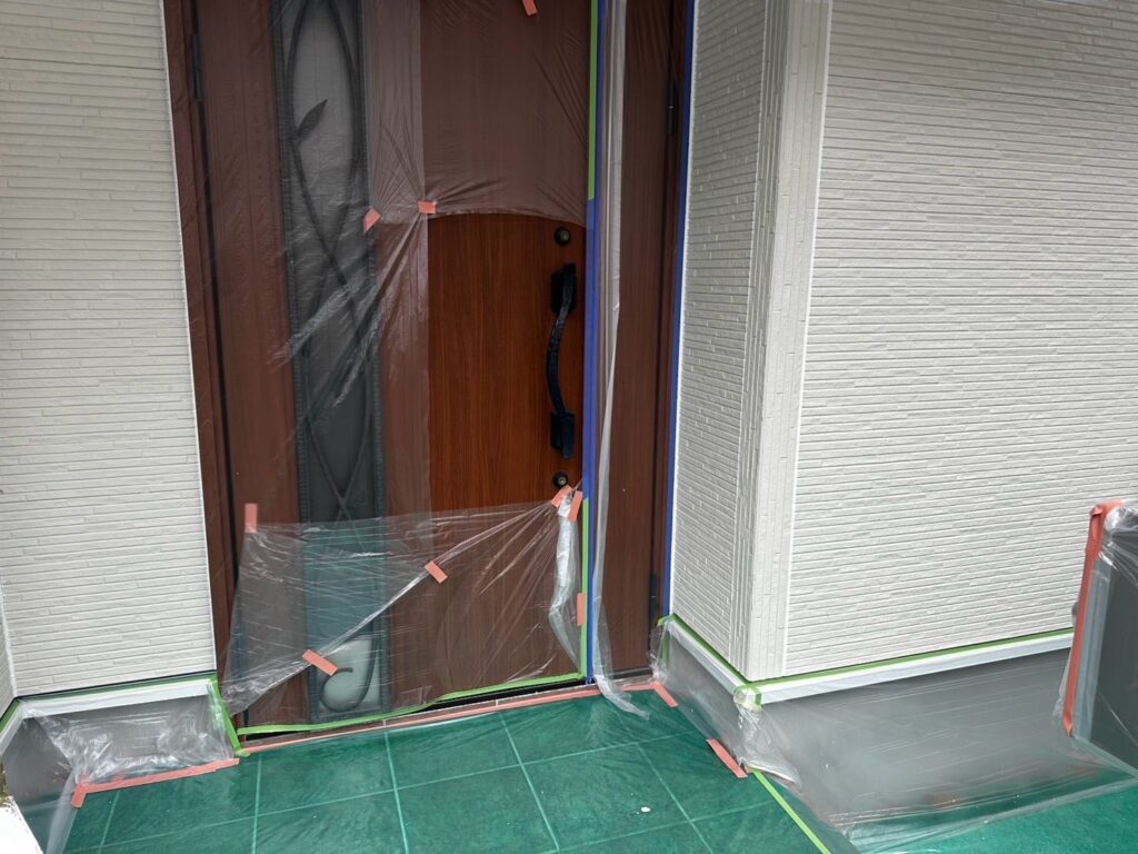 外壁 下塗り前