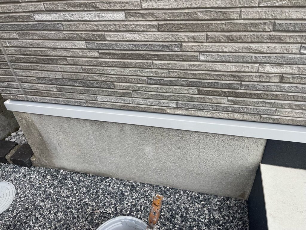 水切り 付帯部 塗装完了