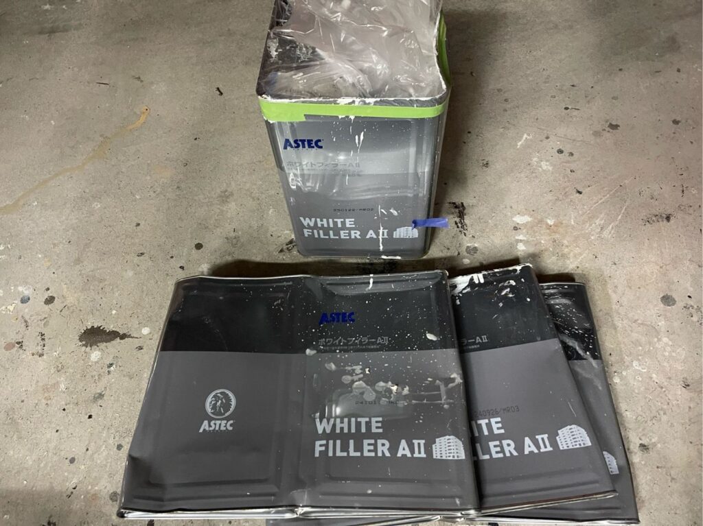 使用後塗料缶 下塗り材