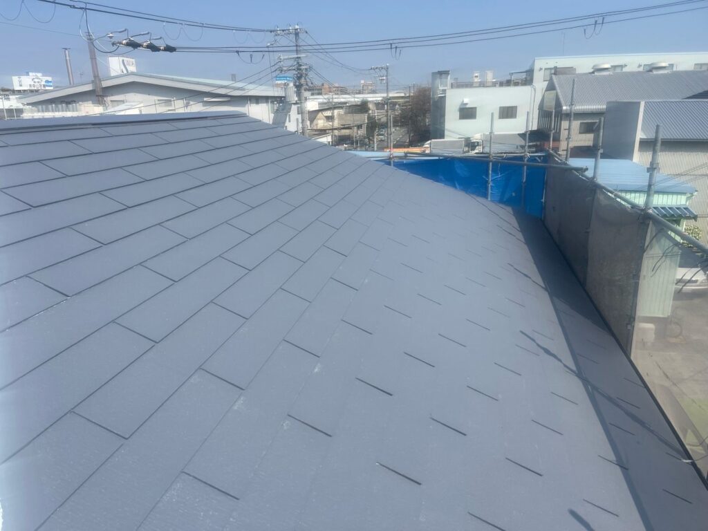 屋根 中塗り完了