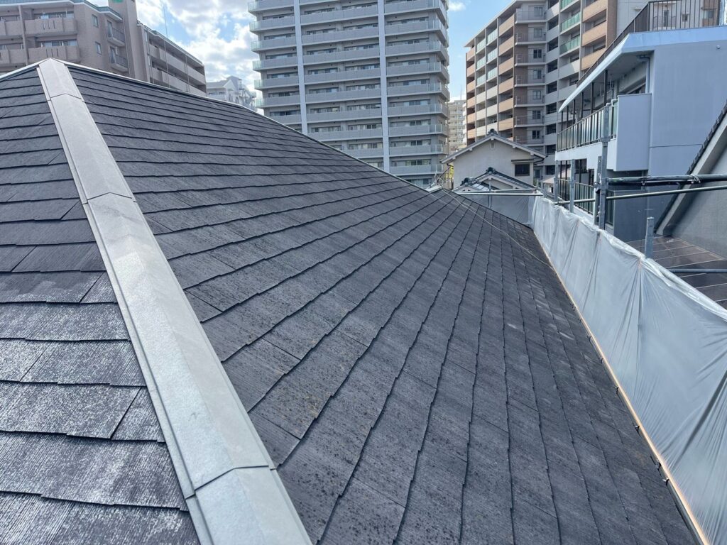 屋根 高圧洗浄前