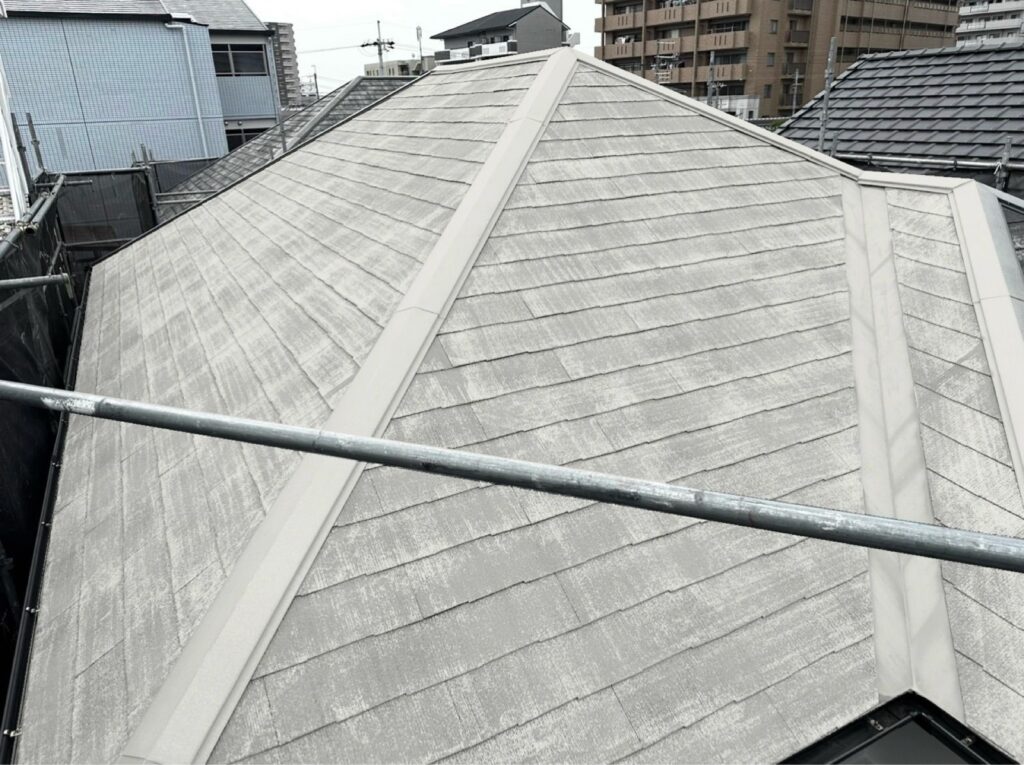 屋根 下塗り完了