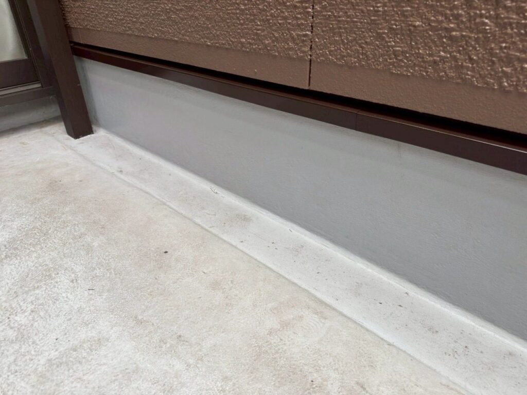 バルコニー防水 立上り施工前