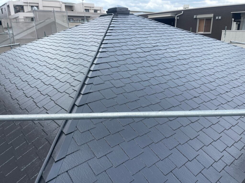 屋根 上塗り完了
