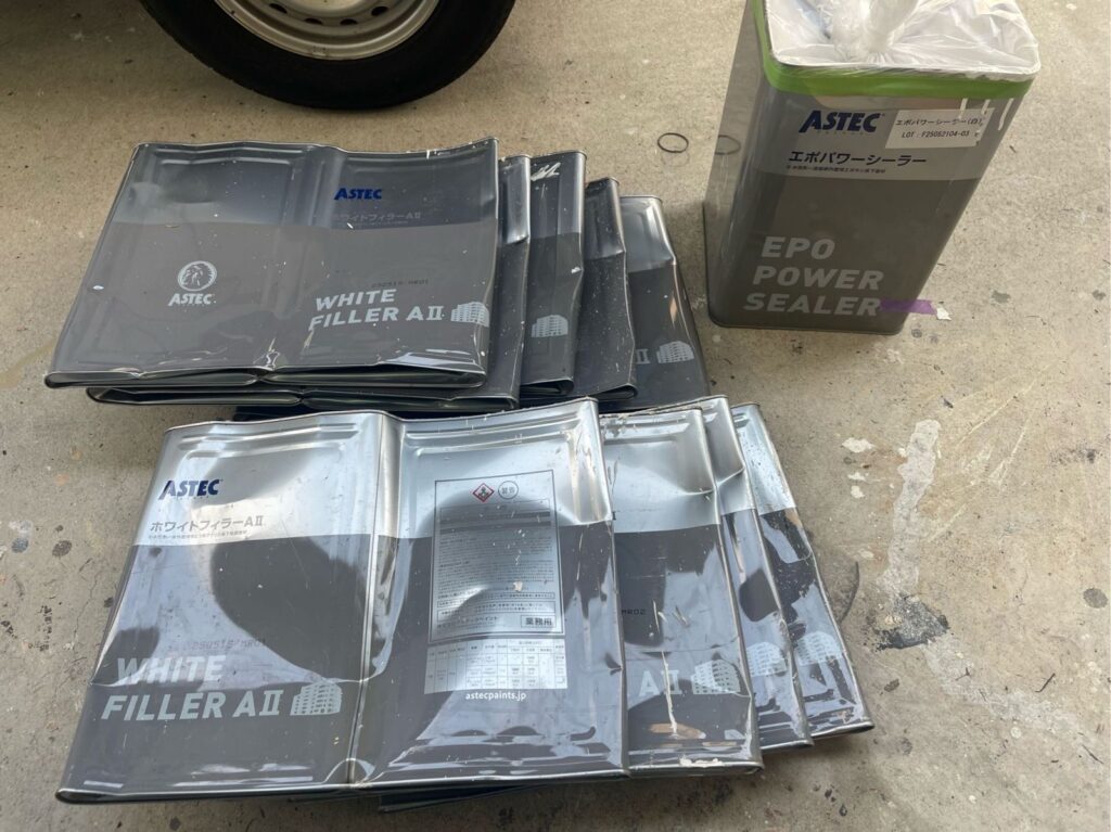 外壁 使用後塗料缶 下塗り材