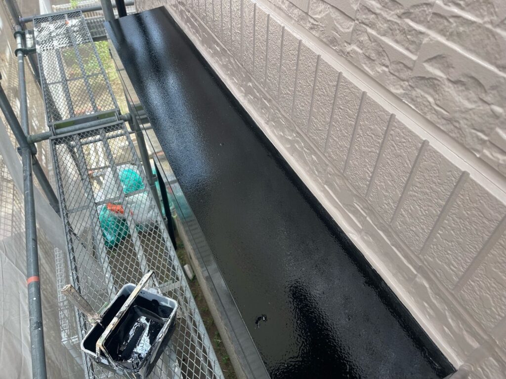 シャッターボックス 付帯部 塗装完了