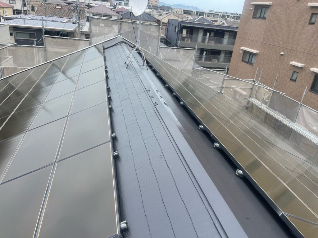 屋根 上塗り完了