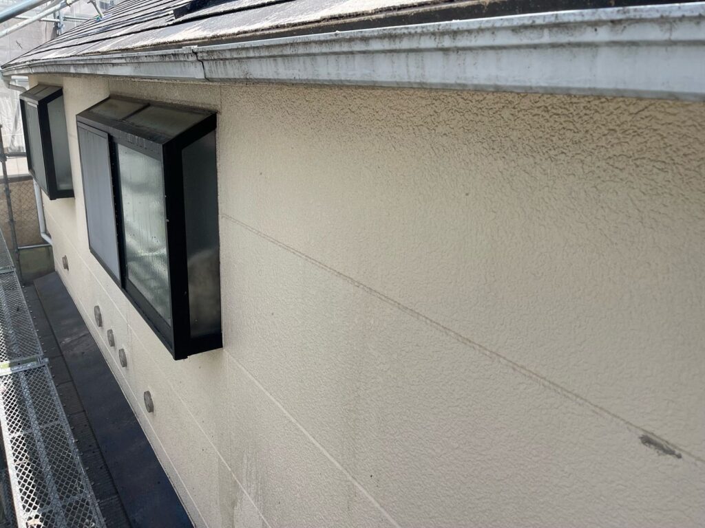 外壁 バイオ洗浄液塗布