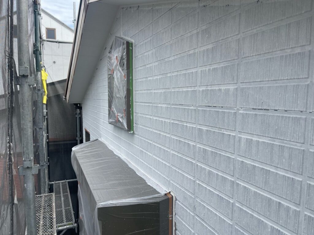 外壁　下塗り完了