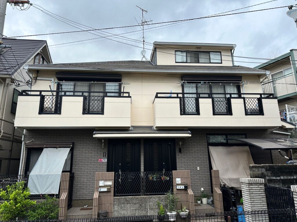 足場組立前 全景