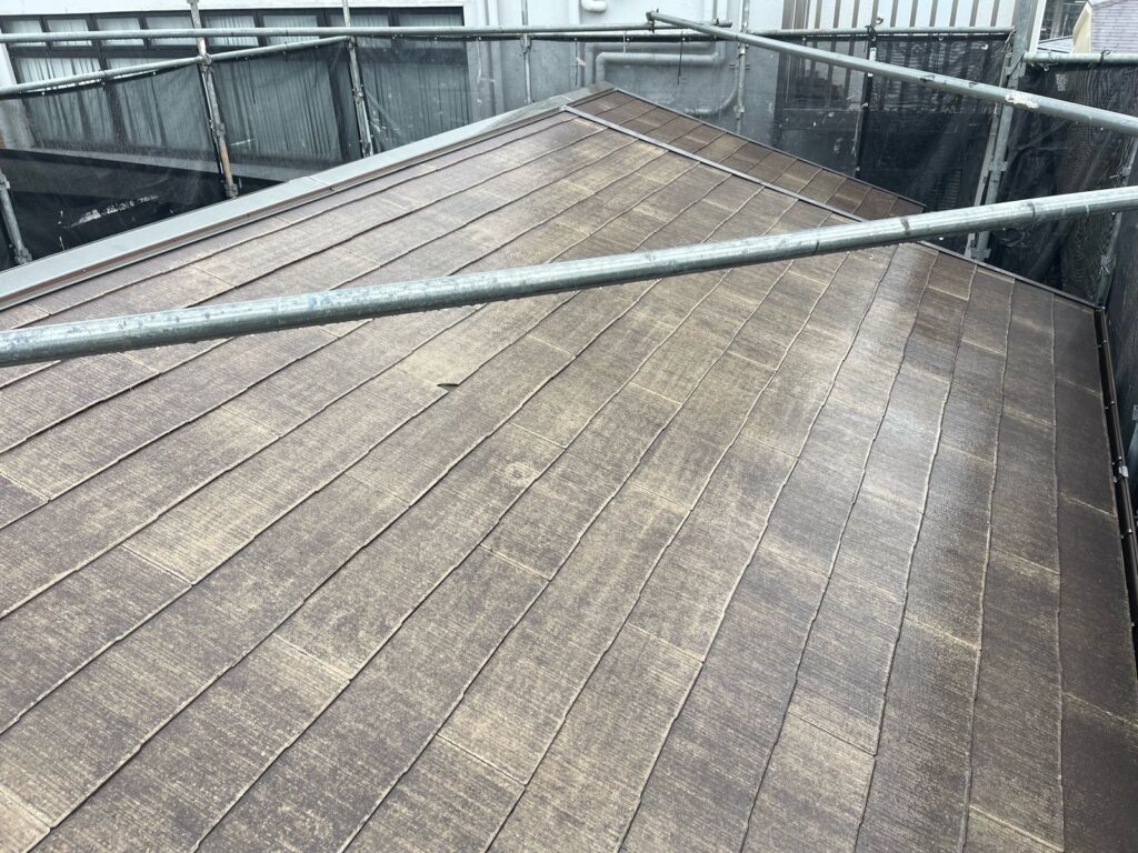 屋根 高圧洗浄後