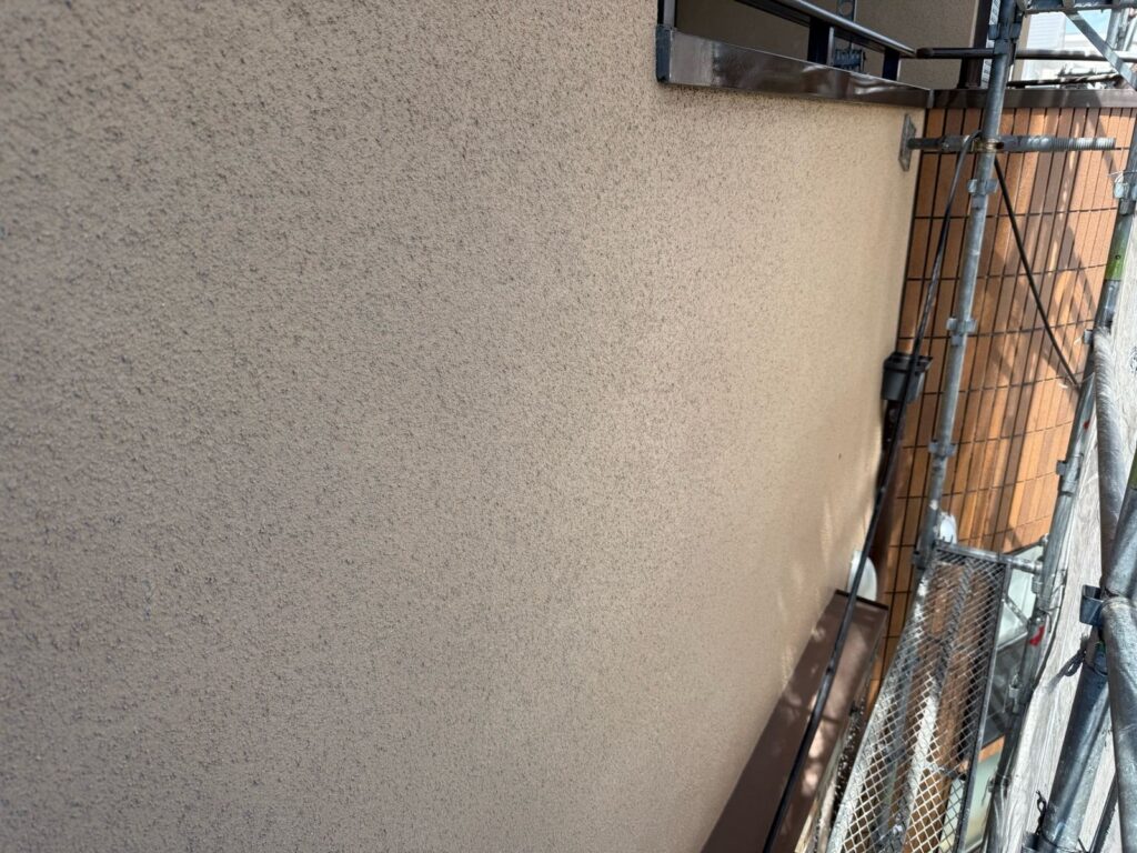 外壁 高圧洗浄途中