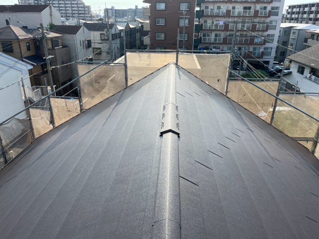 屋根カバー工法　完工