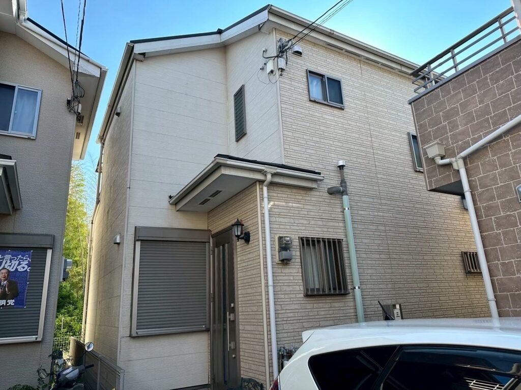 足場組立前 全景