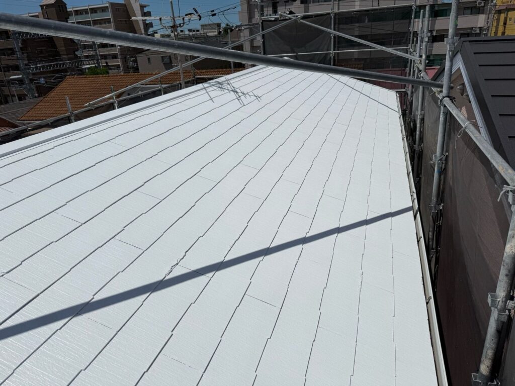 屋根　上塗り完了