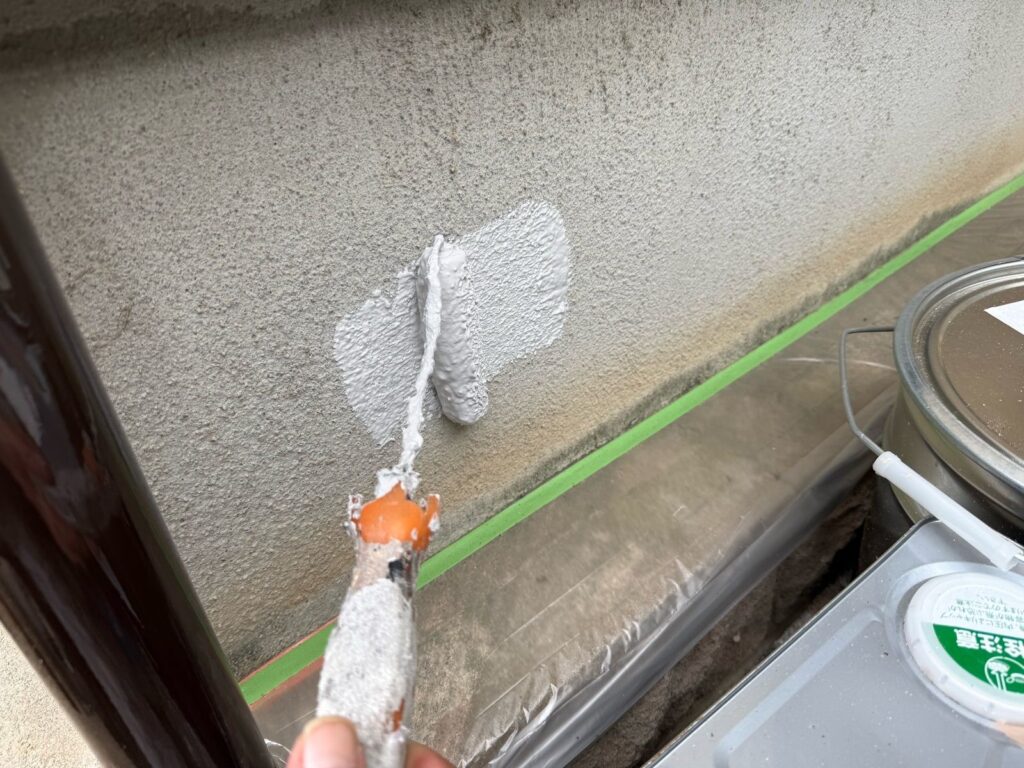 基礎　下塗り手元