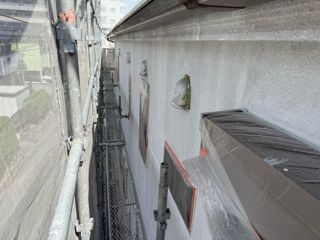 外壁 下塗り完了