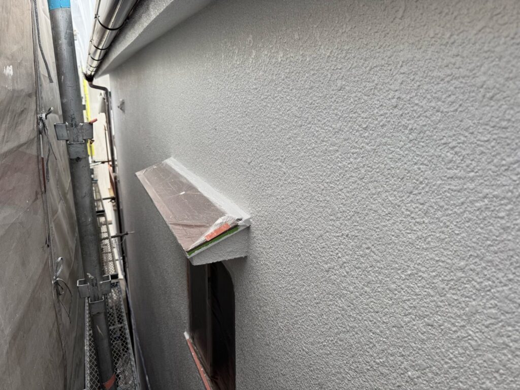 外壁　中塗り完了