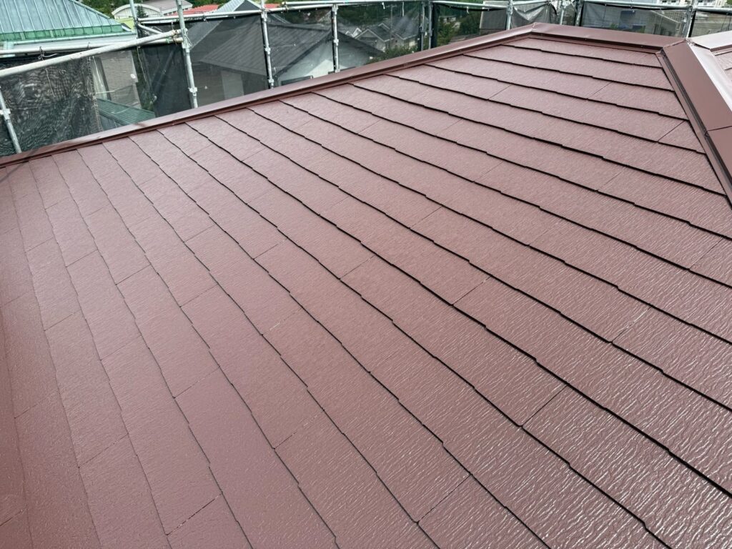 屋根　上塗り完了