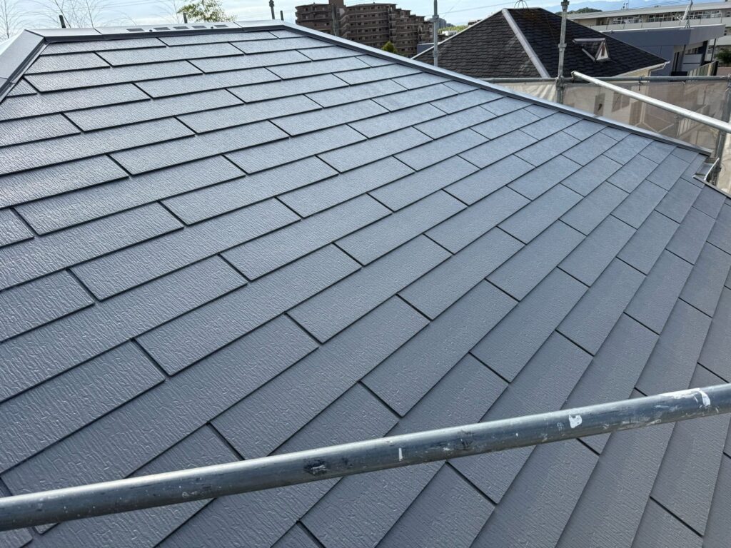 屋根　上塗り完了