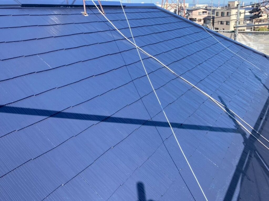 屋根　上塗り完了