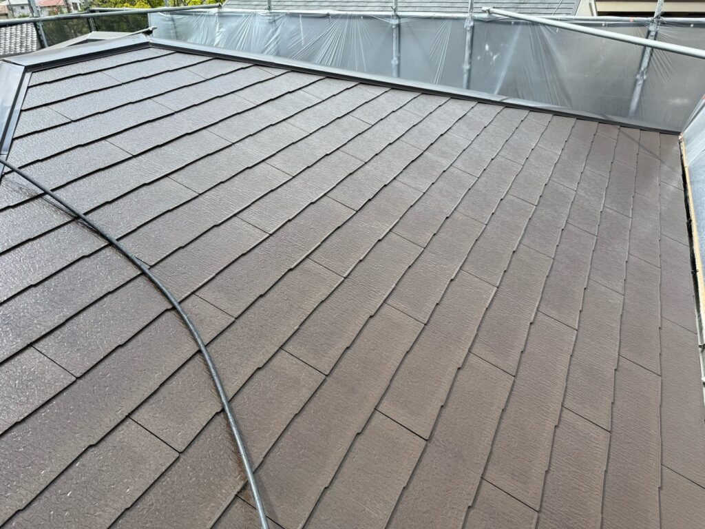 屋根　高圧洗浄後