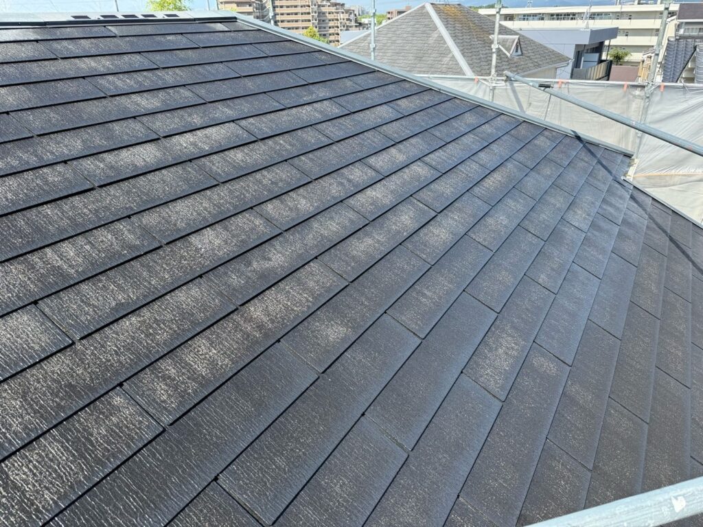 屋根　高圧洗浄後