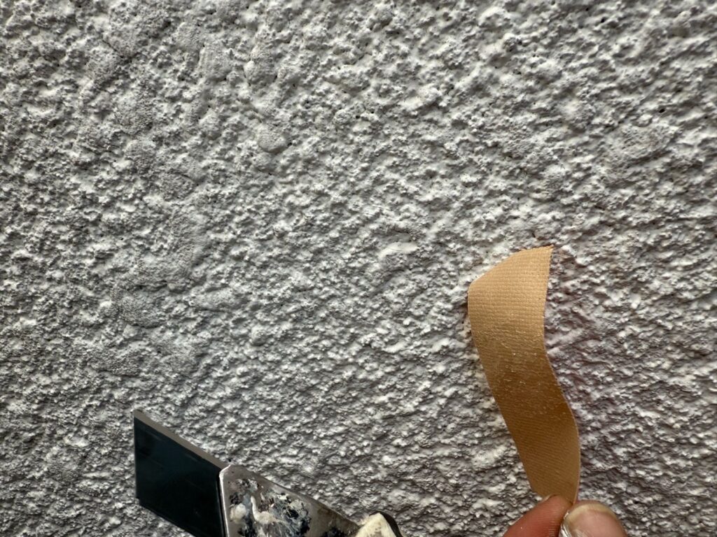 パッチテスト　剥離テープ剥がし後