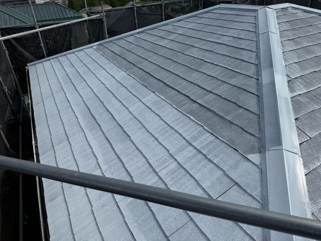 屋根　下塗り完了