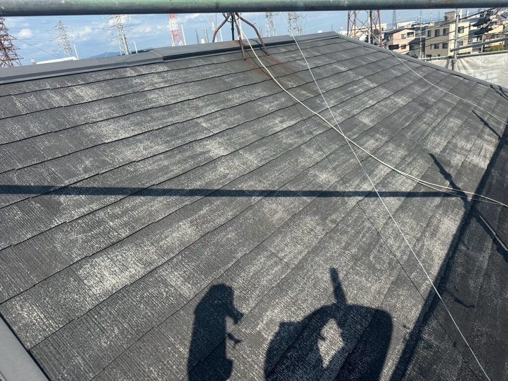 屋根　下塗り前
