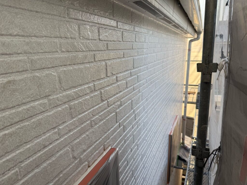 外壁　下塗り完了