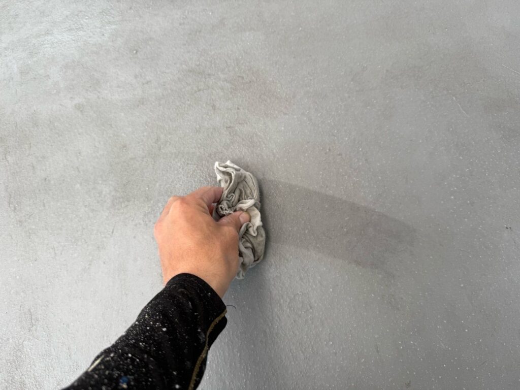 バルコニー　アセトン拭き