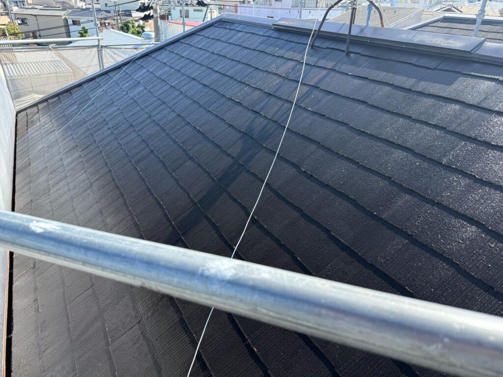 屋根　バイオ洗浄液塗布