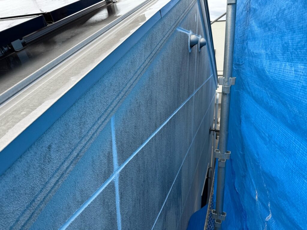 外壁 バイオ洗浄液塗布