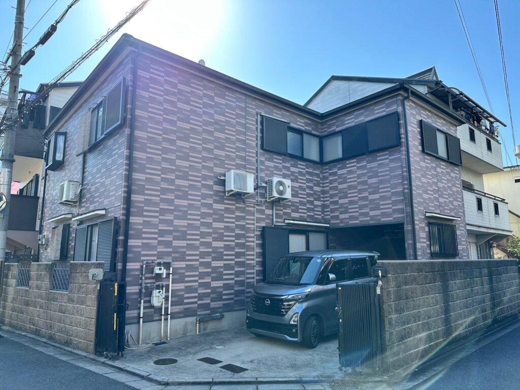 足場組立前 全景