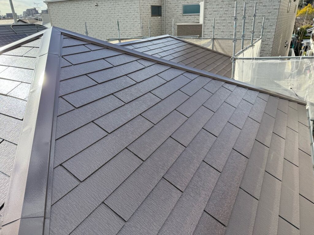 屋根　上塗り完了