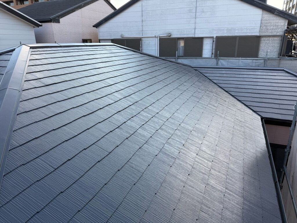 屋根 上塗り完了