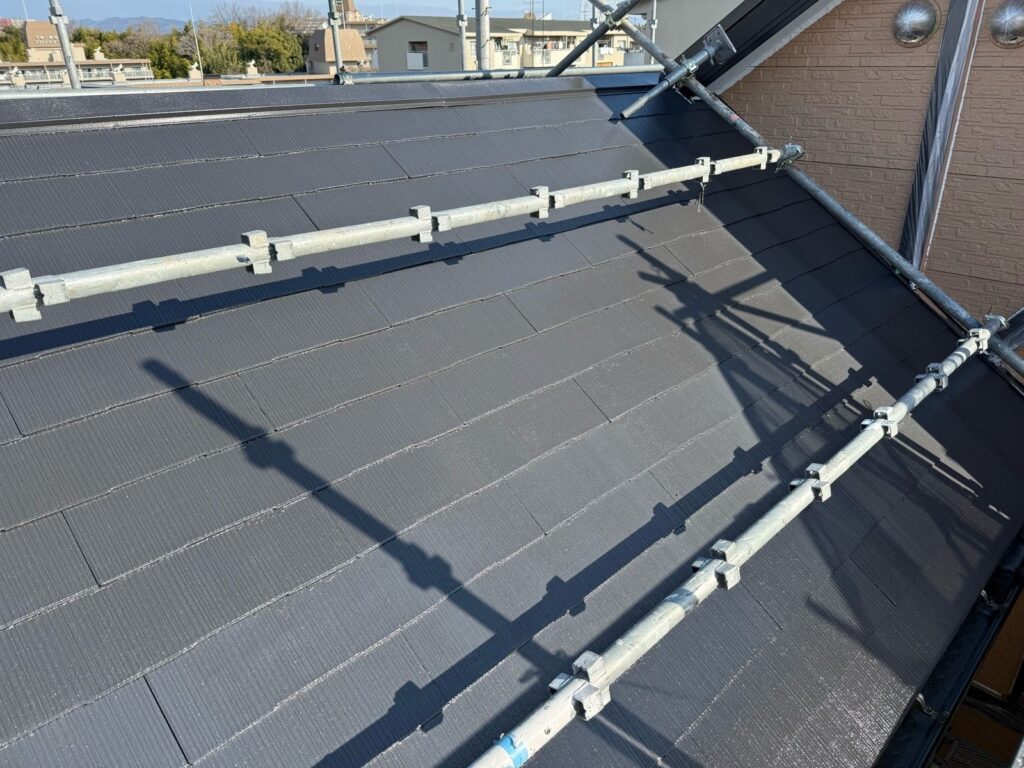 屋根 上塗り完了