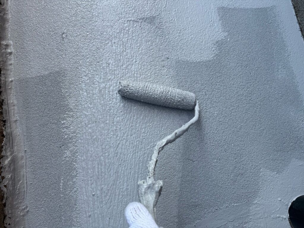 土間 上塗り手元