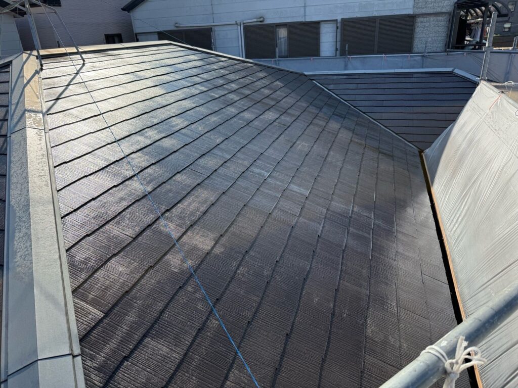 屋根 高圧洗浄後